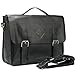 Zebella Vintage Pu Leather Briefcase Shoulder Business Laptop Messenger Bags Tote for Men - Black