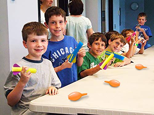 Toy Cubby Foam Rocket Launcher Set - Mega Pack of 12 - Hand Squeeze Pump - Parties, Birthdays, Gifts, Party Favors, Etc.