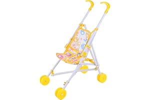 Pretend Play Doll Stroller, Baby Walking Play Stroller Toy, Doll Strollers Baby Plays Activity, Pretend Dolls Pram Dress Up G