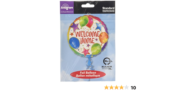 Amazon Com Anagram International Welcome Home Balloons Stars Foil Balloon Pack 18 Multi Color Kitchen Dining