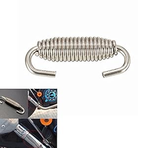 Viviance 60mm Motorfiets Uitlaat Pijp Veren Uitbreidingskamers Manifold Link Pipe