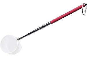 Upettools Fish Shrimp Skimming Net Fine Mesh Extendable Stainless Steel Handle Fishing Net for Aquarium Fish Tank Pond Creek