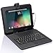 TabSuit174; 9.7'' PU Leather Keyboard Case Cover Stand for Dragon Touch E97/R97/ A97/ R97X, Coby Kyros 9.7-Inch MID9742-8, iRulu and more 9.7'' Tablets