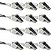 Crown Sporting Goods 12-Pack of Stainless Steel Whistles with Lanyards – Great for Coaches, Referees, and Officials