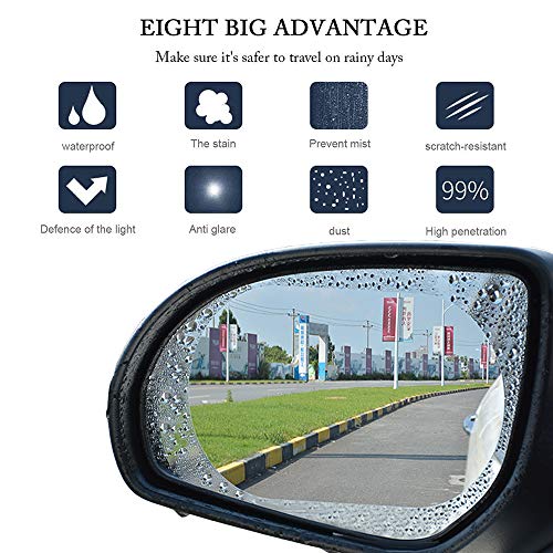 image for Car Rearview Mirror Rainproof Film, Anti Fog Protective Membrane for C