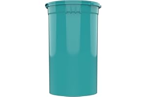 DRAGON CHEWER 19 Dram CR Plastic Packaging Pop Top Containers - Child Resistant Travel Holder Vial Bottles - 225 qty (Aqua)