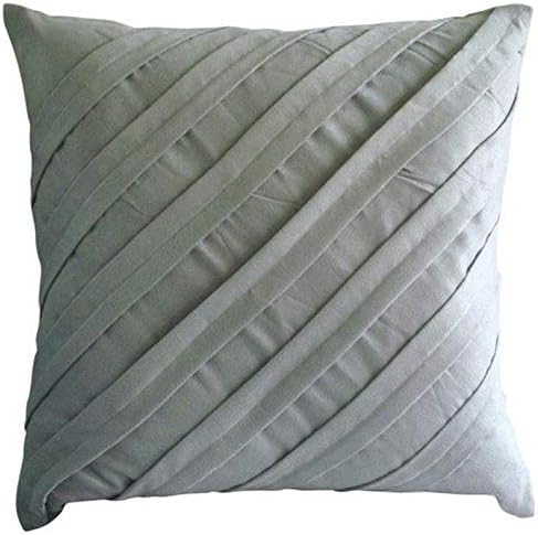 Amazon Com Decorative Light Grey Pillow Covers 16x16 Inch 40x40