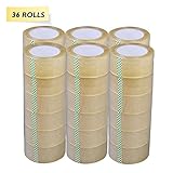 Tape Clear Packaging Shipping Tape, 2-Inches x 110 YDS, Pack of 36