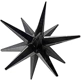 Healing Crystals Reiki Energy Charged Black Tourmaline Stone 12 Point Crystal Merkaba Star Geometry Star With Gift pouchBy Mangalam House