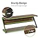 LITTLE TREE TV Stand, Entertainment Center with Shelves for 60 Inches TVs, Large 3-Tier Media Stand with Metal Frame, Industrial Rustic TV Console Table for Living Room