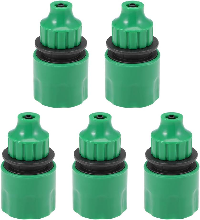 sourcing map Quick Connector Hose Pipe Adapter Fitting 4mm Inner Diameter Hose Tubing for Garden Irrigation System 5pcs