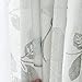MRTREES Short Sheer Curtains Kitchen Tier Curtains Light Filtering Rod Pocket Voile Cafe Curtains for Bathroom Small Half Window (2 Panels, 25