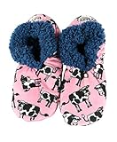 Moody in the Morning- Cow Fuzzy Feet by Lazy One L/XL