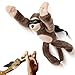 YMCtoys - Flying Screaming Flingshot Slingshot Novelty Monkey Plush Doll Toy, Launches up to 50 Feet