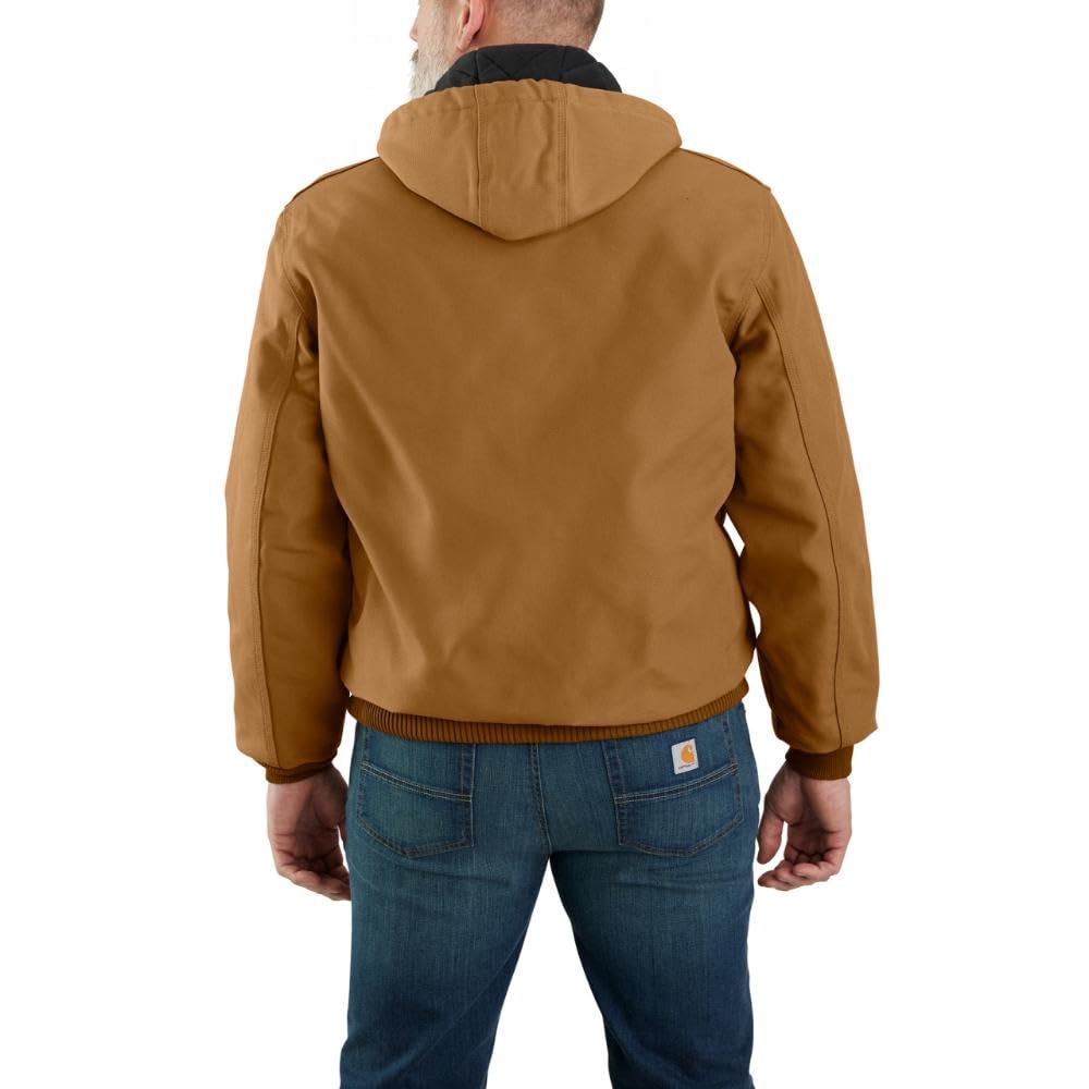 Carhartt Men's J140 Loose Fit Firm Duck Insulated Flannel-Lined Active Jac