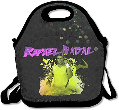 BigLays Rafael Nadal Lunch Tote Bag Lunch Box Neoprene Tote For Kids And Adults For Travel And Picnic School