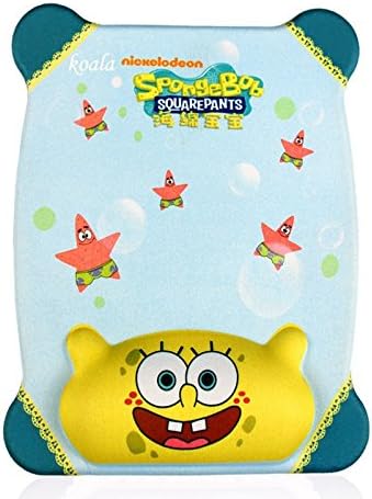 Flexible Silicone Comfort Wrist-protected Personalized Computer Decoration Gel Wrist Rest Mouse Pad Nonskid Base Comfort Optical Mouse Pad Mat Ergonomic Support Memory Foam Mouse Pad (SpongeBob)