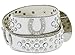 50124 Rhinestone Belt Fashion Western Bling Crystal Studded Design Leather Belt 1-1/2
