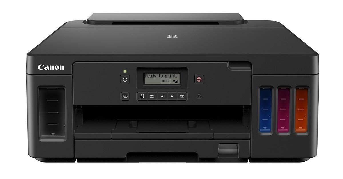 Canon G5070 Single Function Wi-Fi Colour Ink Tank Printer with Auto-Duplex Printing and Networking (Black)