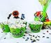 24pc Plants Vs Zombies Garden Warfare Cupcake Toppers & Wrappers birthday party favor Birthday, Halloween Party Favors,Cake Decoration Supplies, Serve 12.
