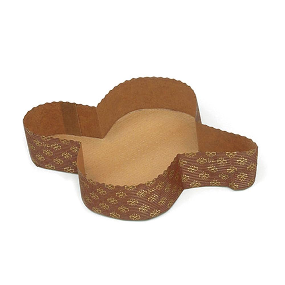 DECORA 5 "Colomba Pans, Brown, Cellulose Paper, 750 g-5 pieces