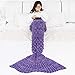 EternalUS Mermaid Tail Blanket Adults, Mermaid Tail for Teenage Girl Gifts, Mermaid Sleeping Bags for Girls,Birthday Gifts for Women Purple Adult