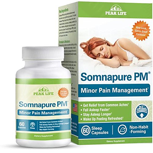 Somnapure PM Natural Sleep Aid to Reduce Minor Aches with Melatonin
