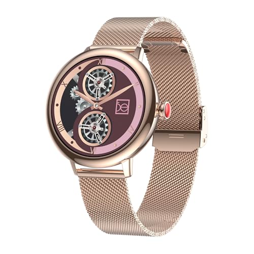 Clōe Pulse Smartwatch para Mujer con Llamadas Bluetooth, Pantalla AMOLED, IA Integrada, Monitoreo de Salud, Más de 100 Deportes, Notificaciones, IP68 y Correa Mesh Premium