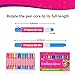 Hair Chalks - 12 Pack Girls Gifts Temporary Hair Chalk Pens Washes Out Easily With No Mess - Best Birthday Christmas Gifts for Girls Boys - 85 Applications Per Chalk Pen (12 Vibrant Colors Included)