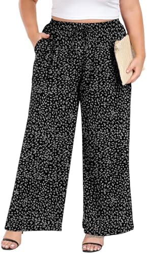 cemi ceri women's high waist dress pants Cemi Ceri Women's High Waist Wide Leg Dress Pants Elegant Work Trousers, Office & Casual Wear, Flared Business Slacks