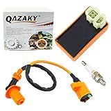 QAZAKY Performance AC CDI + Ignition Coil + Spark Plug A7TC GY6 50cc - 80cc 90cc 110cc 125cc 150cc 4-stroke Engines Scooter ATV Go Kart Moped Quad Go Kart Pit Dirt Racing Bike 139QMB 152QMI 157QMJ