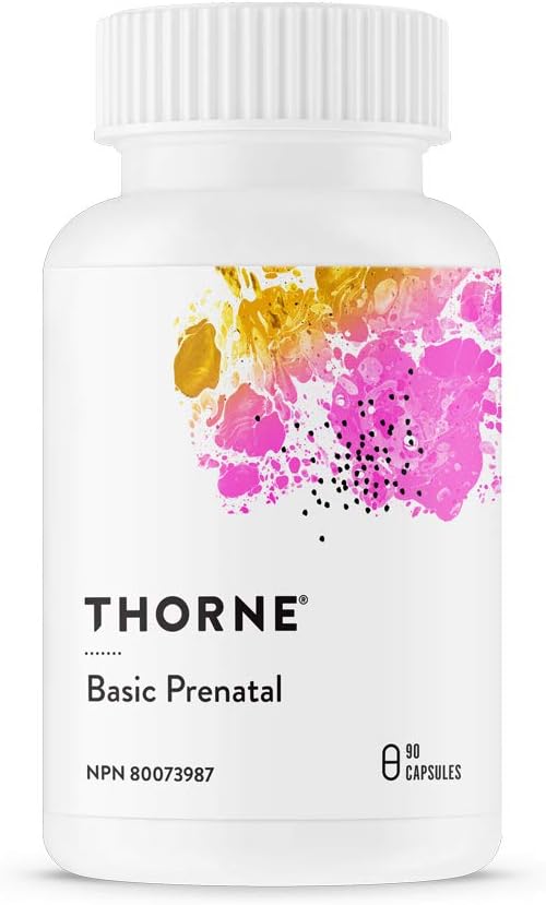 Thorne Research Basic Prenatal Folate Multivitamin for Pregnant and