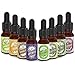 8 Pack Essential Oil Set with Dropper [RELAXING SCENT] - Glass Amber Bottle Organic Pure Therapeutic French for Diffuser, Aromatherapy, Headache, Pain, Sleep-Perfect For Candles Massage 10ml (0.33oz)