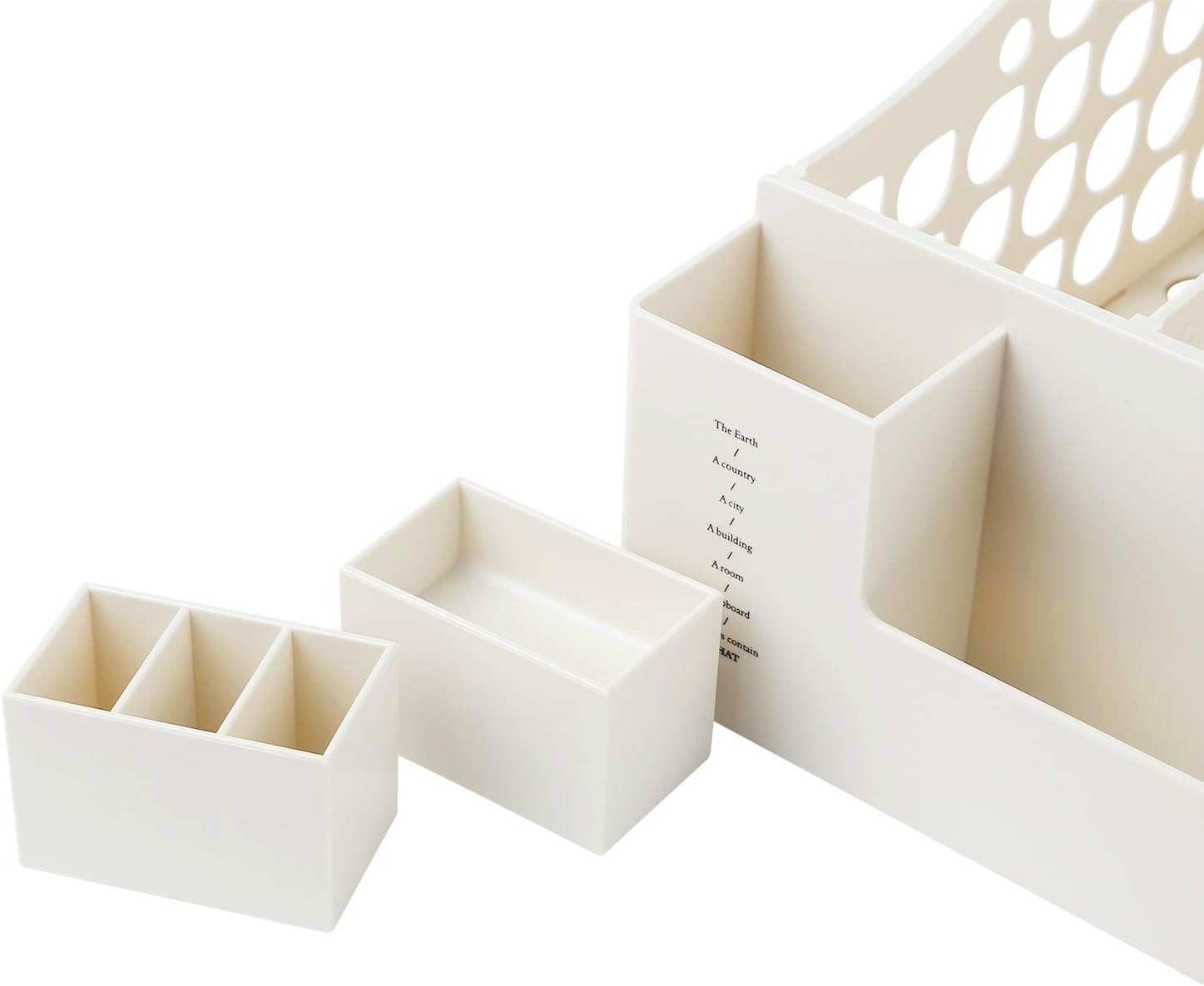 Desktop File Organizer, Office Supplies Desk Accessories with Pencil Holder for Desk Organization and Paper Organizer-Document Organizer, File Folder-White: Home Improvement