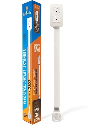 Extendable Rotating Outlet Extender Stick, Power Socket Expander Pole With Rotating Function