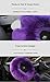 Younglingn Car Steering Wheel Cover Gear Shift Handbrake Fuzzy Cover 1 Set 3 Pcs Multi-Colored with Winter Warm Pure Wool Fashion for Girl Women Ladies Universal Fit Most Car (Purple)