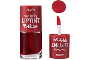 FLANOID Water Tint Grapefruit Lip Tint Stain, Vivid Color Lip Stain Long Lasting Waterproof, Korean Lip Gloss Moisturizing Natural, Multi-use Lip and Cheek Tint, Lightweight & Non-sticky Finish Lip Tint (4#)