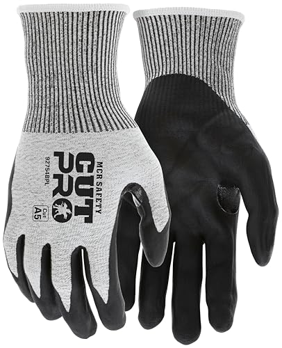 MCR Safety 92754BPXL CutPro 13-Gauge HyperMax HPPE Shell, Cut Resistant Work Gl…