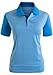 CLOVERY Women's Polo Shirts Stripe Pattorn Short Sleeve Shirt