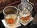 Ashcroft Liquor Glass Set of 2 Glacier Collection - Jameson Vodka Tonic - 100% Lead Free Crystal
