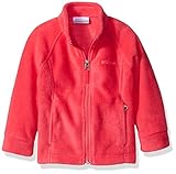 Columbia Little Girls' Benton Springs Fleece Jacket, Punch Pink/Camellia Rose, X-Small