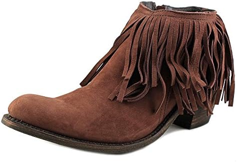 Independent Boot Company Margo Fringe Bootie Women US 12 Brown Bootie