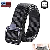 JTENG® Non-metallic buckle casual wear belt Military Belt with Black Buckle and Tip 51