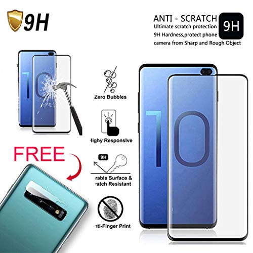 Bokoo HD Tempered Glass Screen Protector Film+Camera Film for Samsung S10 Plus 6.4inch