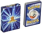 100 Assorted Pokemon Trading Cards with Bonus 6 Holo Foils No Duplicates With Custom Golden Groundhog Box