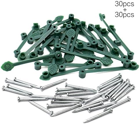 KINGLAKE Clips de plástico para Fijación de Plantas, 30 Unidades ...