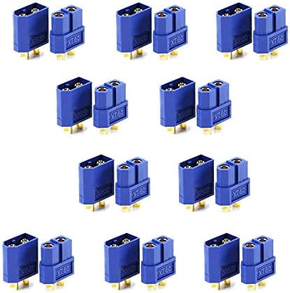 10 Pairs Blue XT60 Male Female Bullet Connectors Power Plugs for RC Lipo Battery Blue
