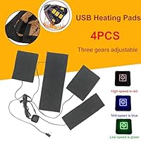 ditional The Latest Portable 5V Winter Four-in-one USB Washable Three-Speed Adjustable Heating Pad Can Be Used for Multi-Point Heating Comfortable