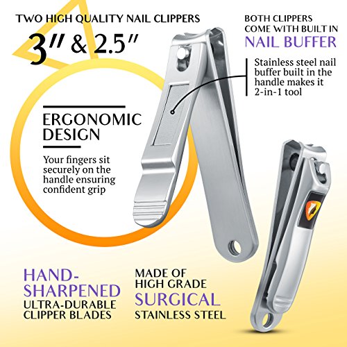 Ennbell Nail Clippers Set Sharp Fingernail Toenail Clippers Manicure