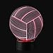 3D Illusion Volleyball Night Light Lamp with 7 Color change, touch base, power by AA batteries